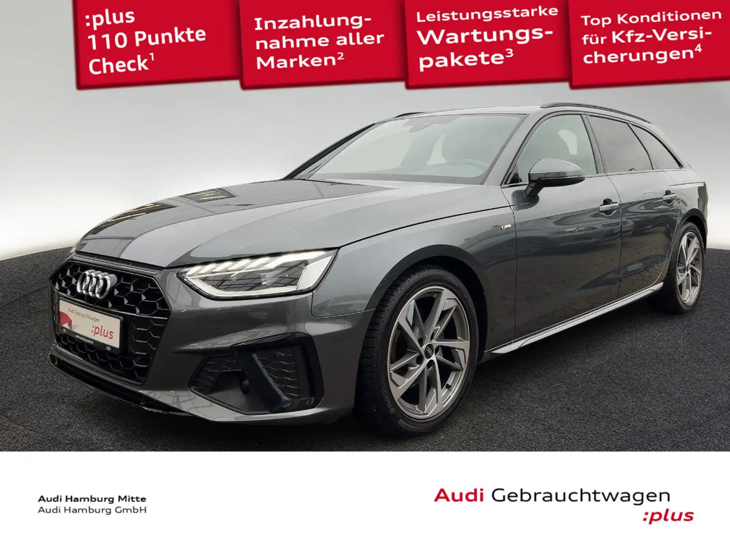 Audi A4 35 TDI S line S tronic Pano LED Virtual Grau - 1