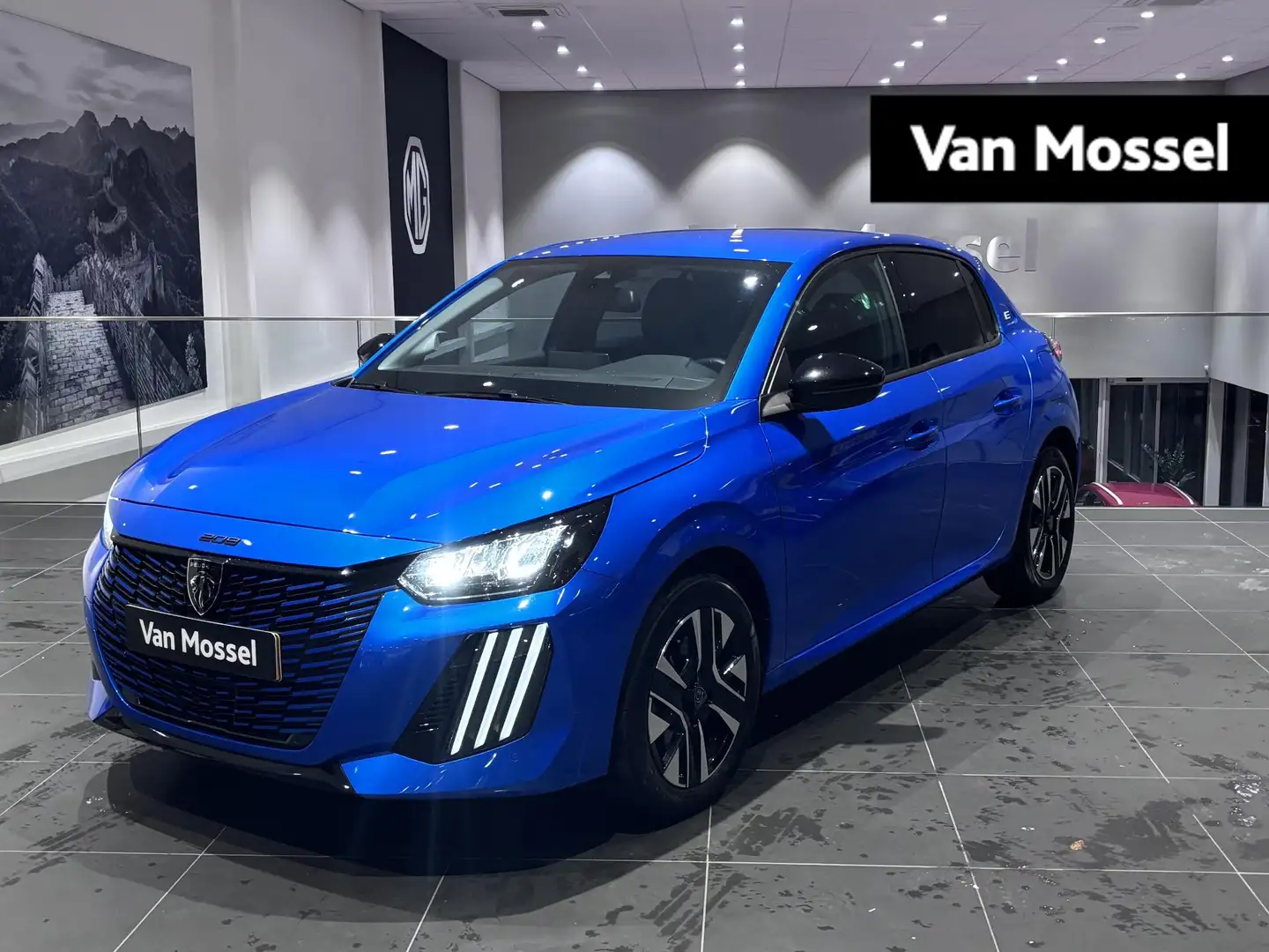 Peugeot e-208 EV Style 50 kWh |applecarplay/androidauto| voor & Bleu - 1