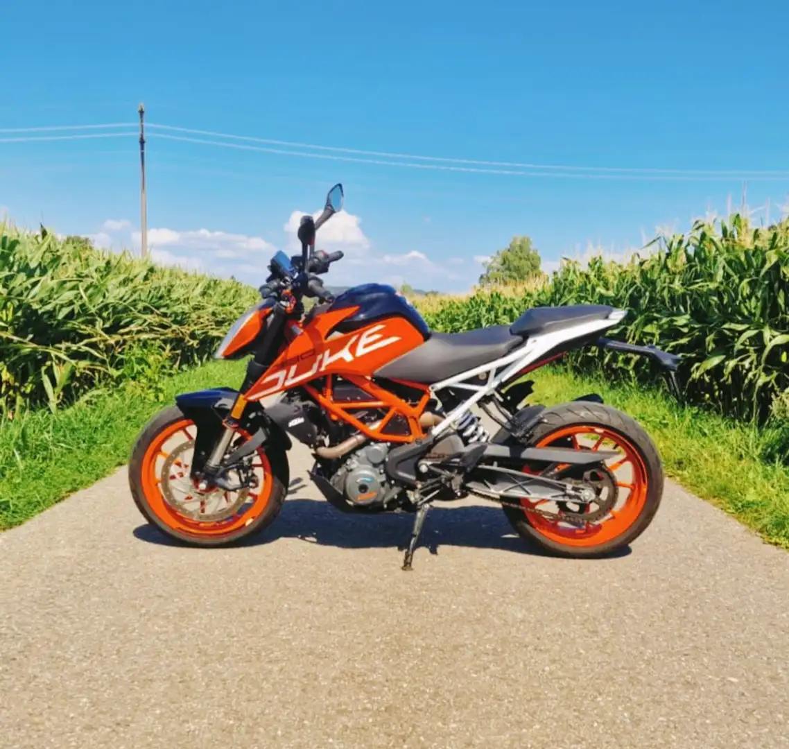 KTM 390 Duke mit Akrapovic Auspuff Pomarańczowy - 1