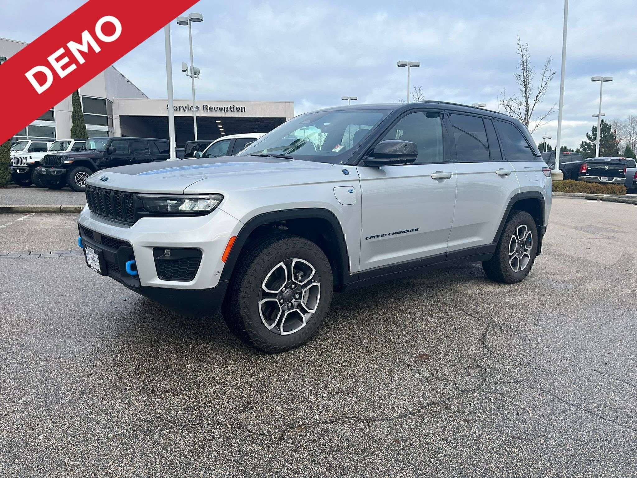 Silver 2023 Jeep Grand Cherokee 4xe SUV / Crossover Four-Wheel Drive Automatic
