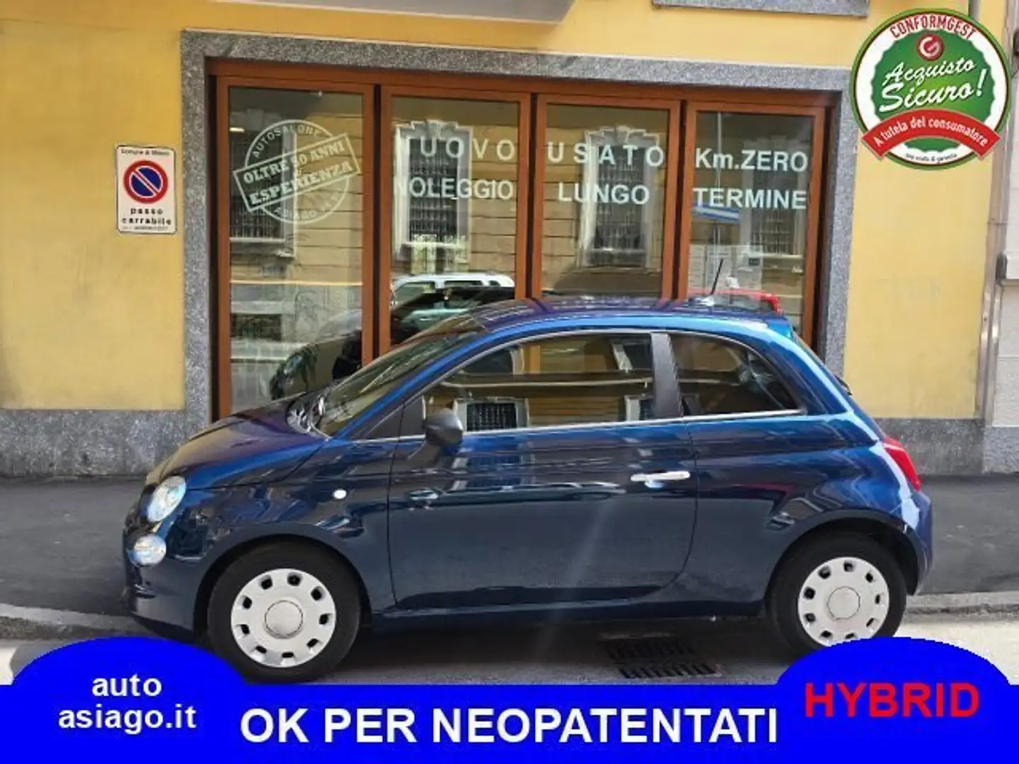 Fiat 500 500 1.0 hybrid Cult 70cv Blu/Azzurro - 1