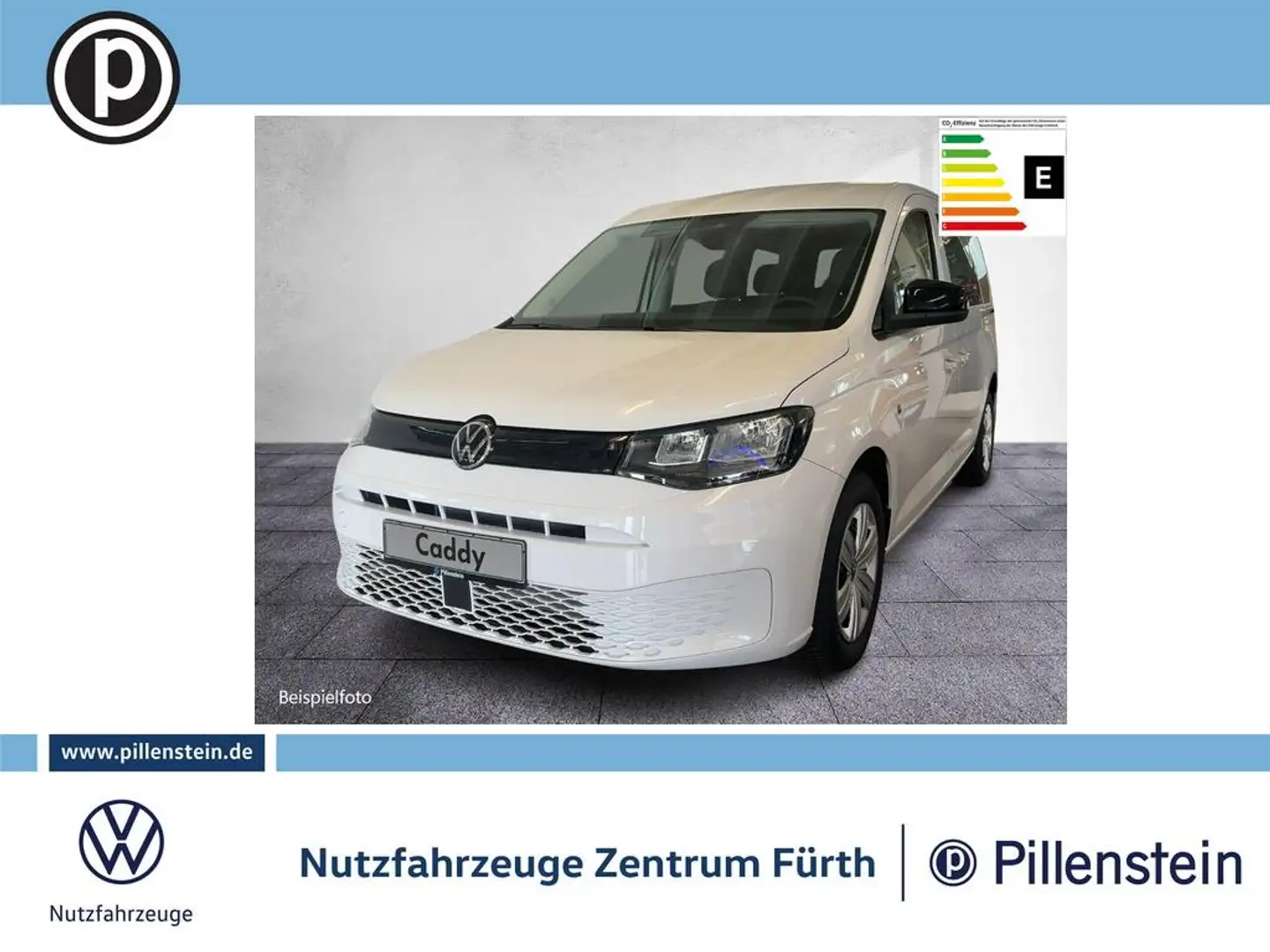 Volkswagen Caddy Kombi Maxi 7-Sitzer KLIMA PDC GRA APP-Connect Weiß - 1