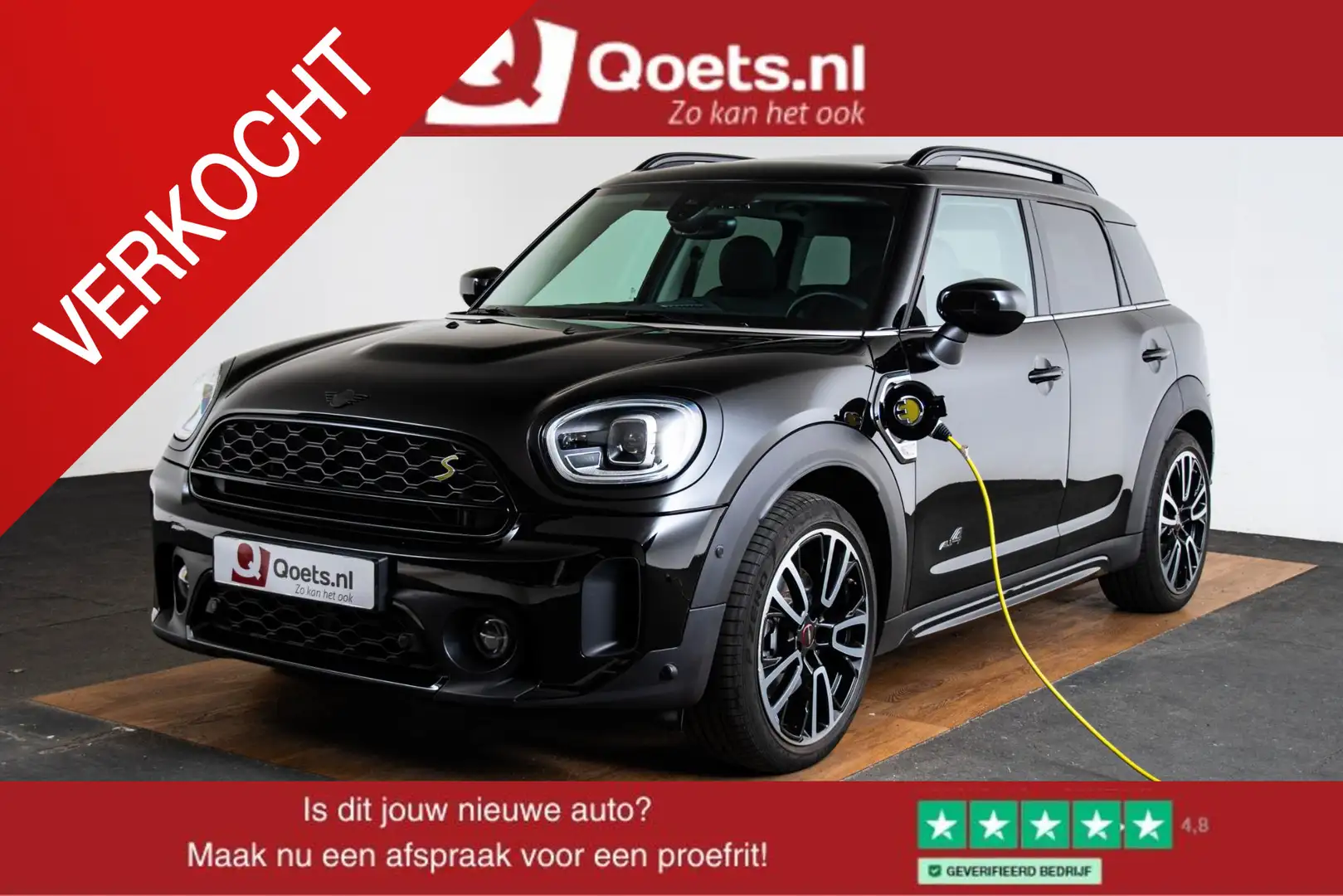 MINI Cooper SE Countryman ALL4 Panoramadak - Colour Line Carbon Black - Crui Zwart - 1