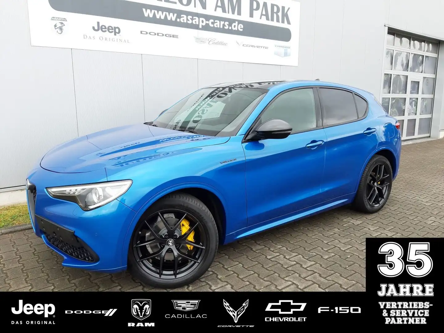 Alfa Romeo Stelvio Veloce 2.2 Diesel/AHK/Pano.-Dach Blau - 1
