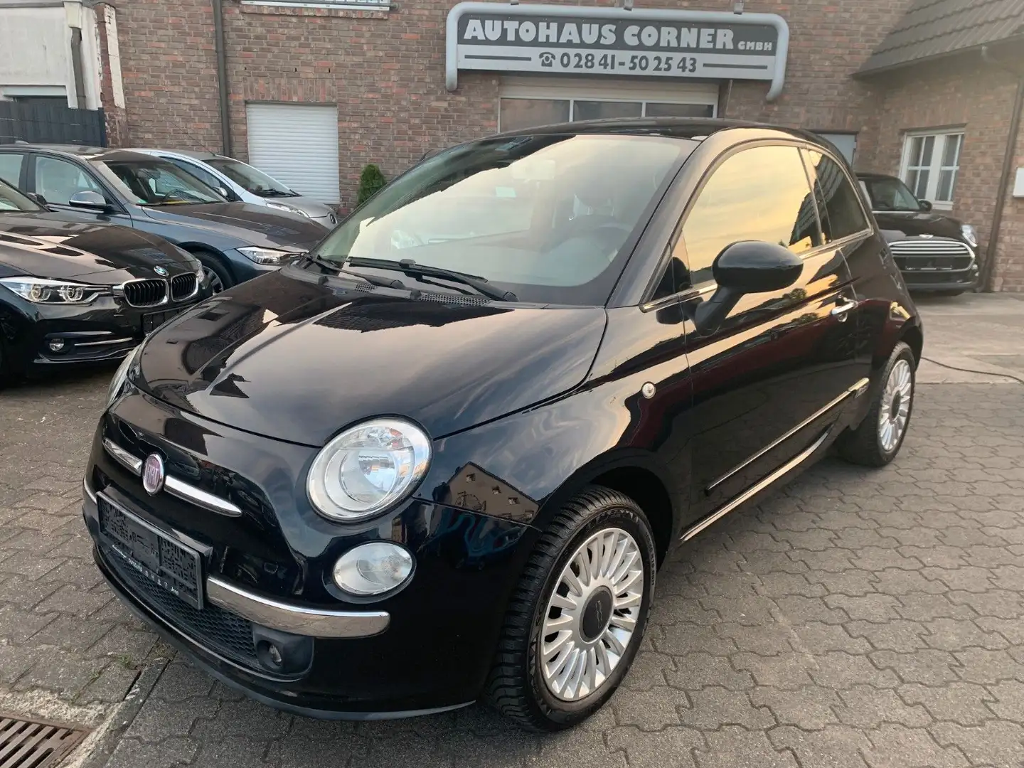 Fiat 500 1.2 Lounge Panoramadach Zahnriemen neu Schwarz - 1