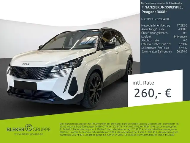 2022 Peugeot 3008 in White for sale