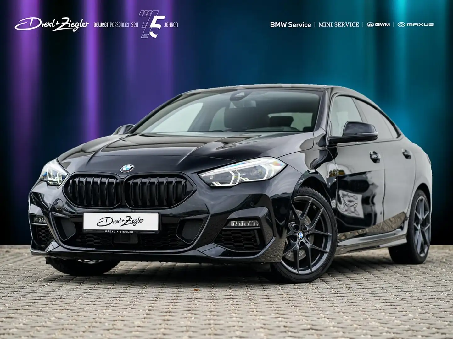 BMW 220 220i Gran Coupe M-Sport eSitze ACC HuD H&K RFK KoZ Negru - 2