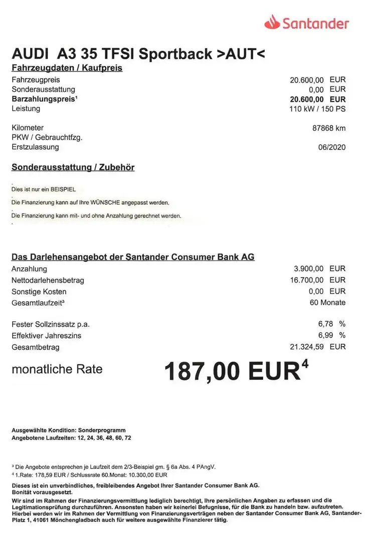 Audi A3 Sportb 35 TFSI design AUT/LEDER/NAV/Sitzheiz Schwarz - 2