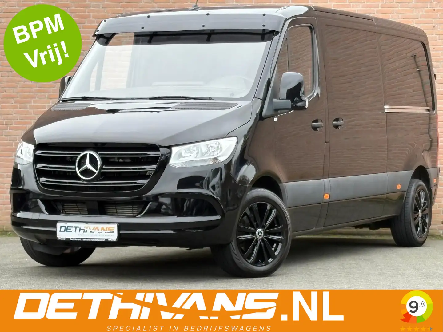 Mercedes-Benz Sprinter 214CDI 143PK Lang 9G-Tronic / Carplay / Cruisecont Schwarz - 1