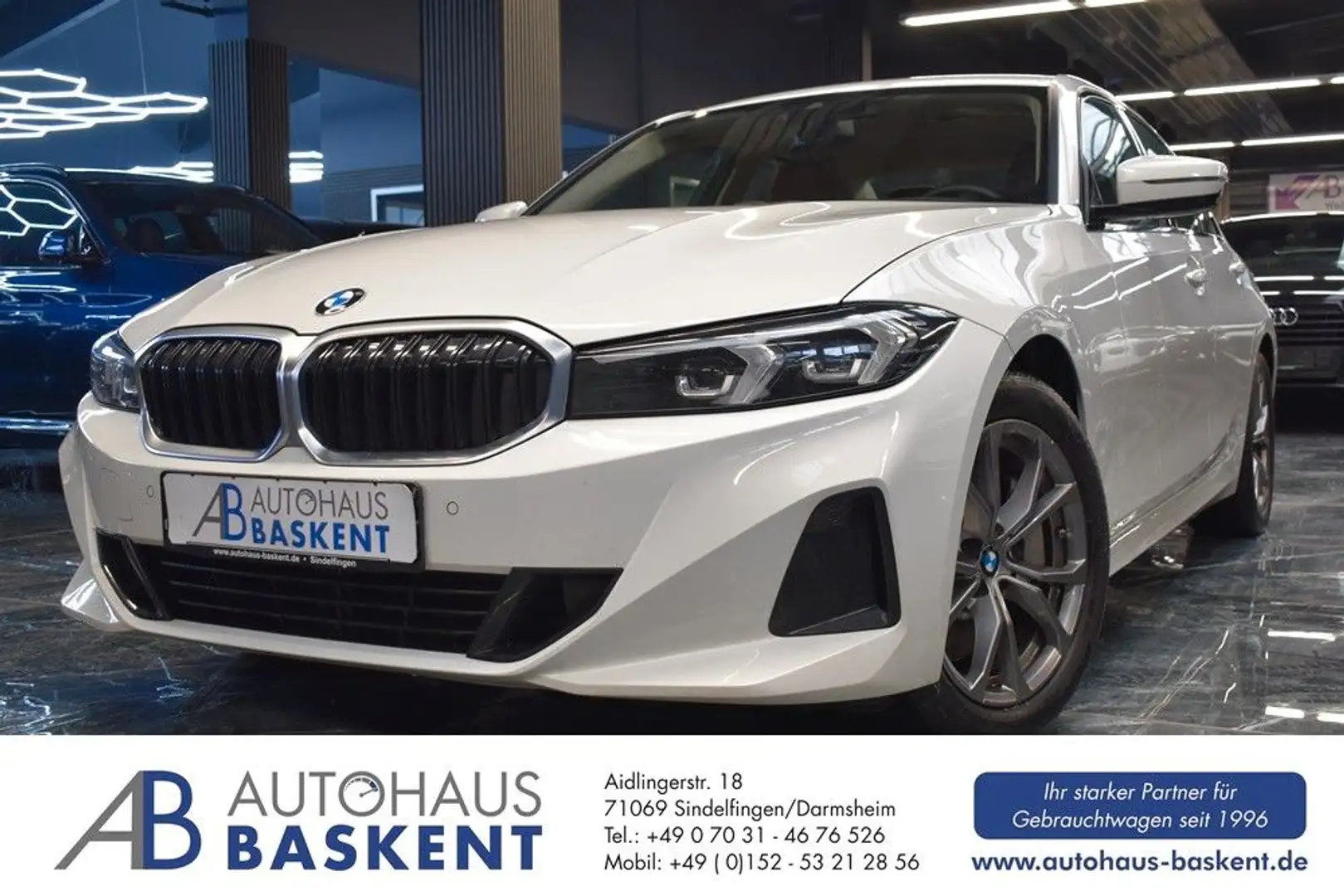 BMW 330 d Lim*LIVE COCKPIT*AHK*LED*NAVI*LEDER*SHZ* Weiß - 1