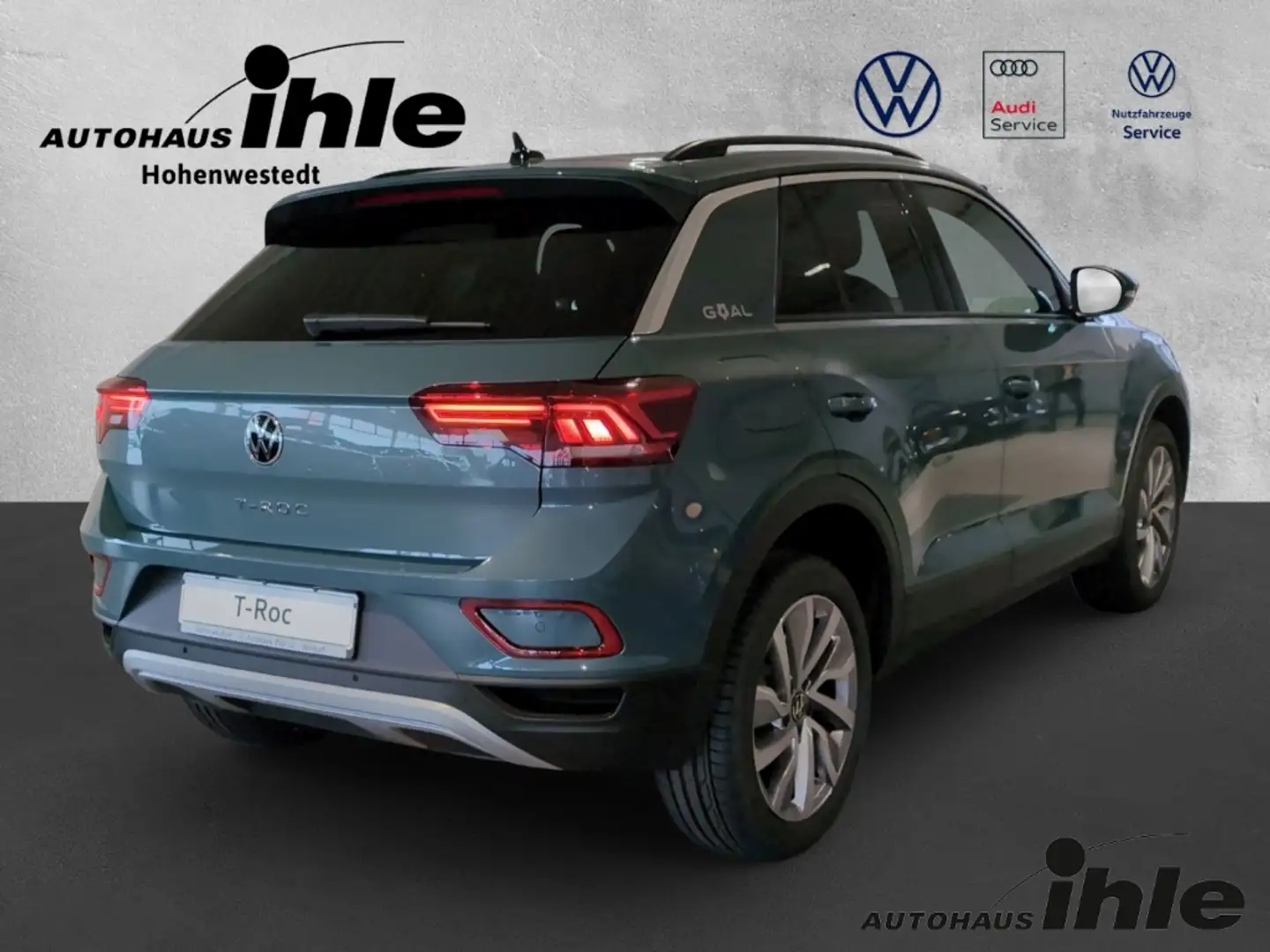 Volkswagen T-Roc 2,0 TDI DSG Goal KEYLESS+R-KAMERA+AHK+ACC Blau - 2