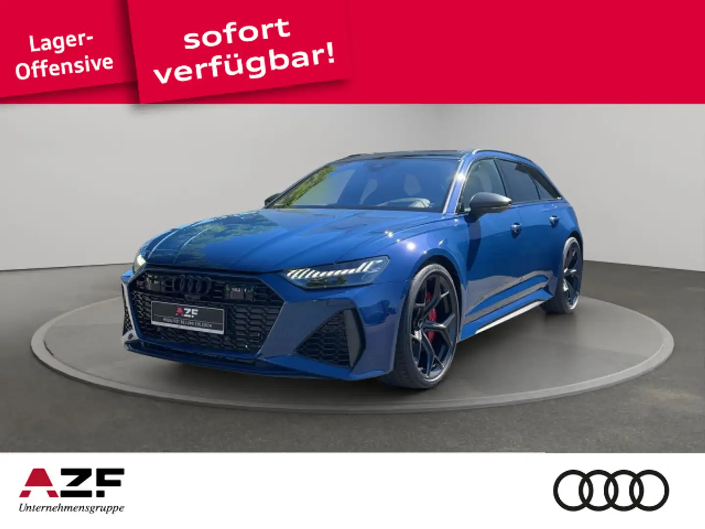Audi RS6 tiptronic+305km/h+KERAMIK Bleu - 1