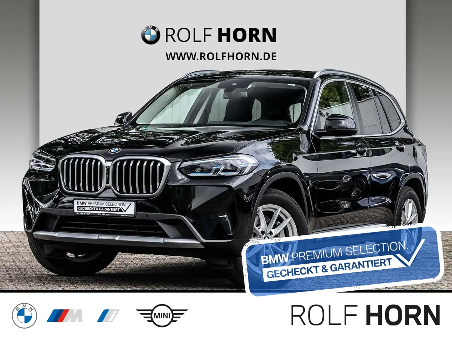 BMW X3 xDrive30d HiFi Laser Navi. HeadUp RfKam Leder Schwarz - 1