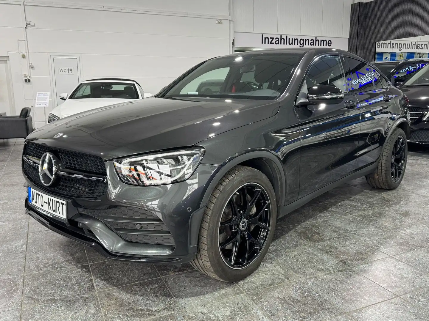 Mercedes-Benz GLC 300 d Coupe*4Matic*M-Bux*RFK*AHK*Leder*AMG+ Grau - 2