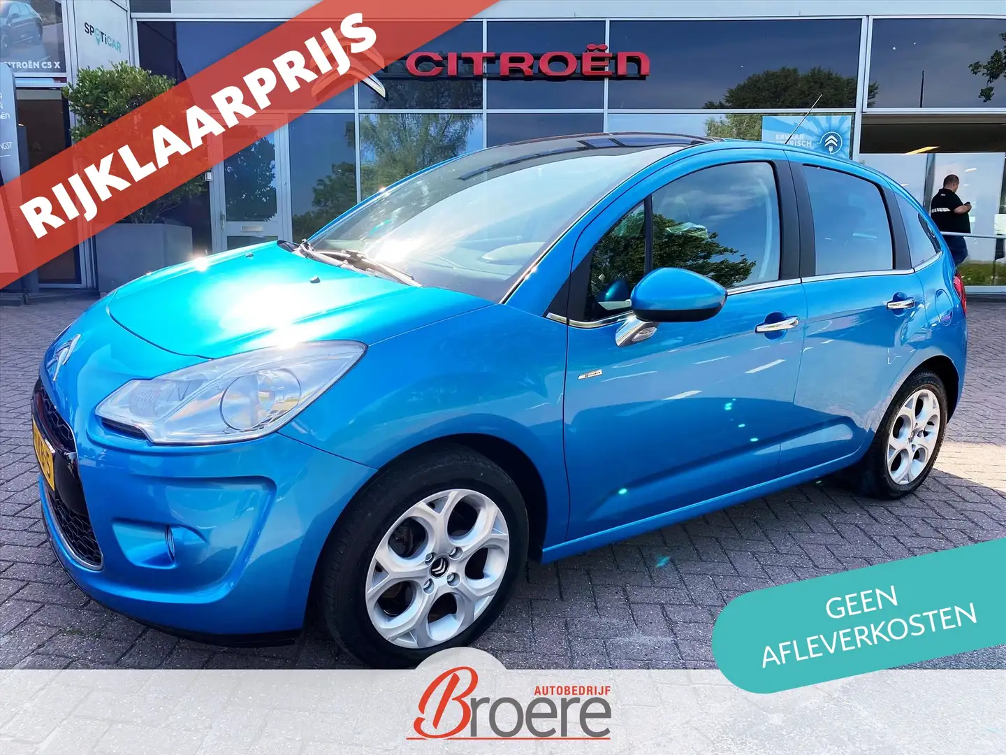 Citroen C3 1.6 VTi 120pk Automaat Exclusive | trekhaak, zenit Blauw - 1
