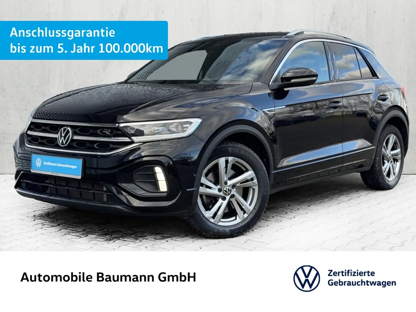 Volkswagen T-Roc 2.0 TSI DSG 4MOTION R-LINE *AHK*LED+*NAVI* Schwarz - 1