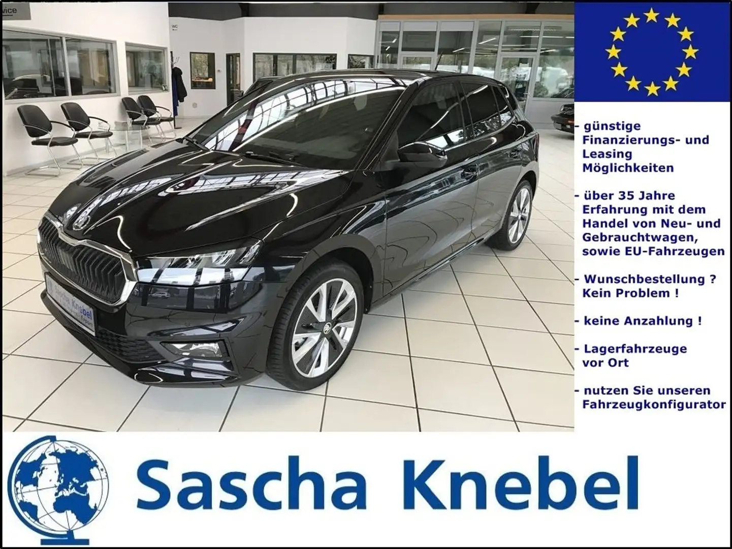 Skoda Fabia 1.0 TSI Selection Plus Climatronic Blauw - 1