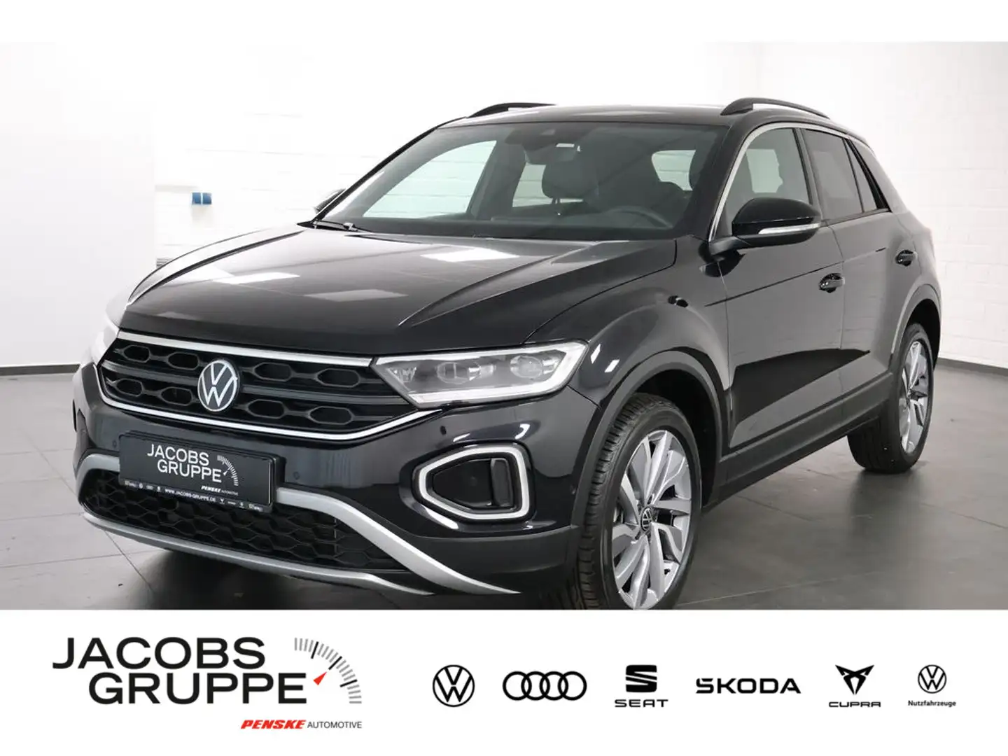Volkswagen T-Roc 1.0 TSI Goal Navi,LED,RFK,ACC Schwarz - 1