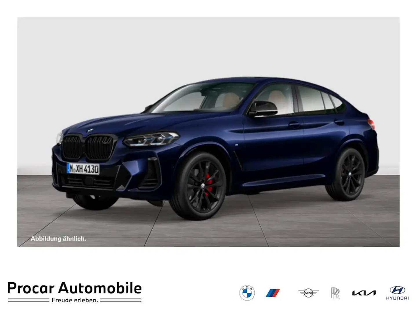 BMW X4 M 40d AHK DAProf Laser Pano HeadUp 360 Grad Blau - 1