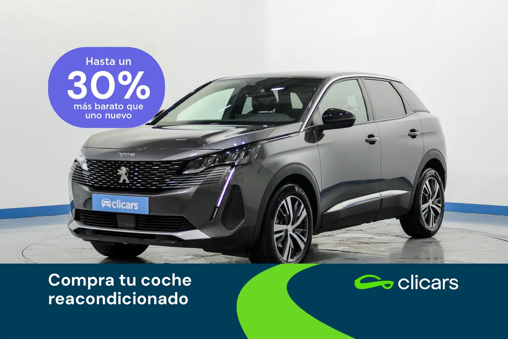 Peugeot 3008 Hybrid 136 Allure eDCS6 Gris - 1