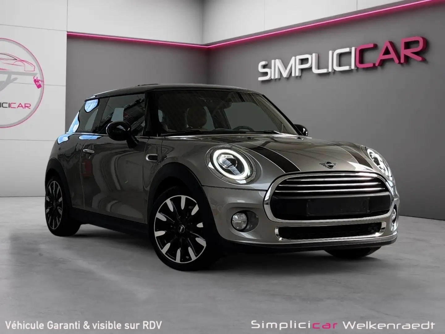 MINI One 1.5i One OPF / SG CHAUFF / TOIT OUVRANT / CUIR Argent - 1