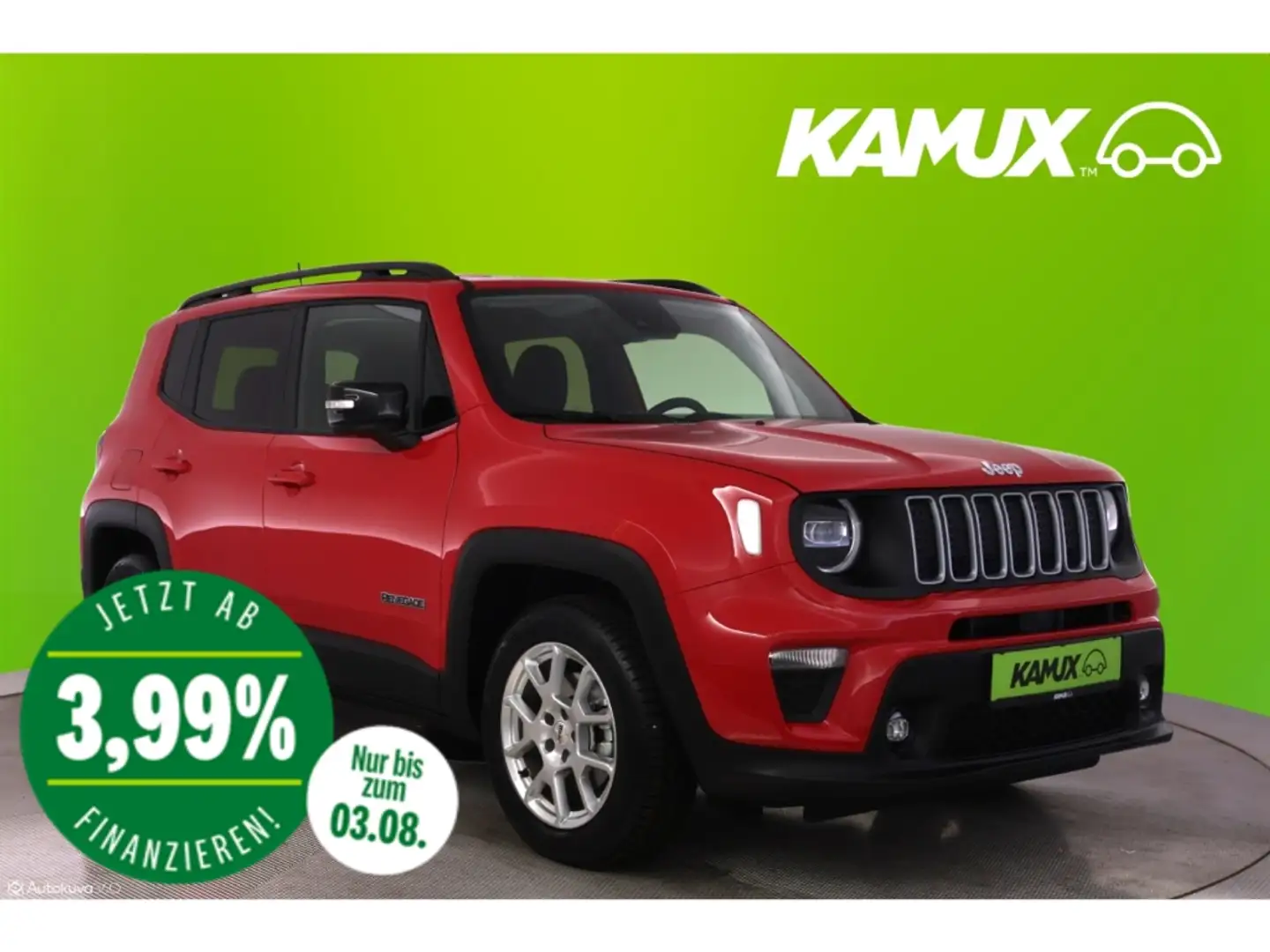 Jeep Renegade 1.5GSE Aut.Basis+LED+NAVI+CARPLAY+SHZ Rouge - 1