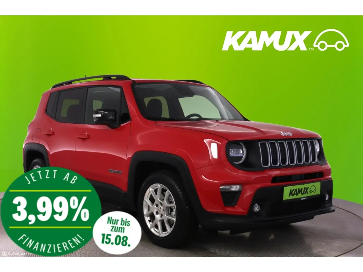 Jeep Renegade 1.5GSE Aut.Basis+LED+NAVI+CARPLAY+SHZ Červená - 1