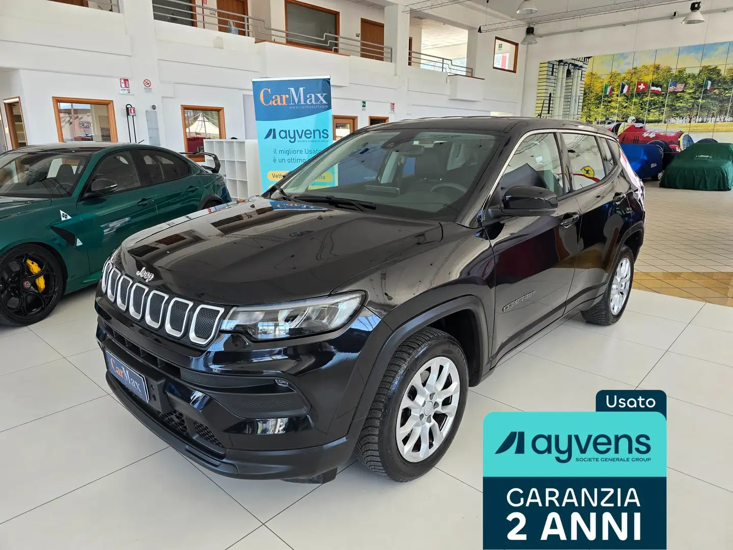 Jeep Compass MY21 4x2 1.6MJT 130CV (SOLI 46.000KM) Noir - 1