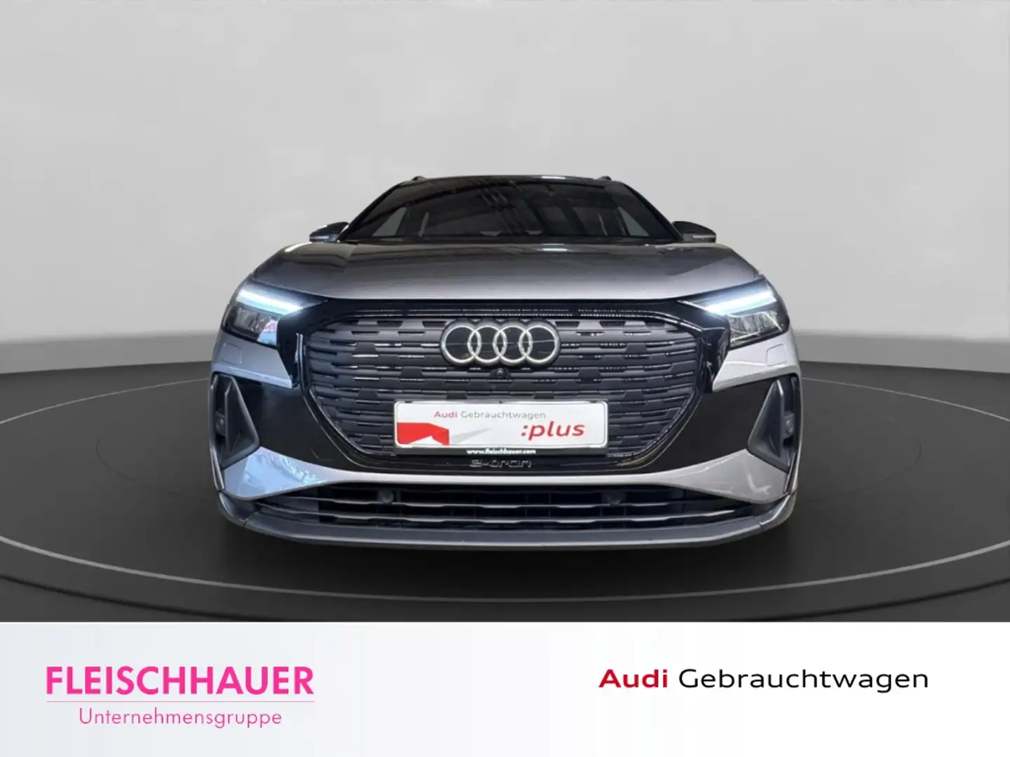 Audi Q4 e-tron 50 quattro LED+AHK+ACC+NAVI+CARPLAY+LEDER+HUD+RFK+ Gris - 2