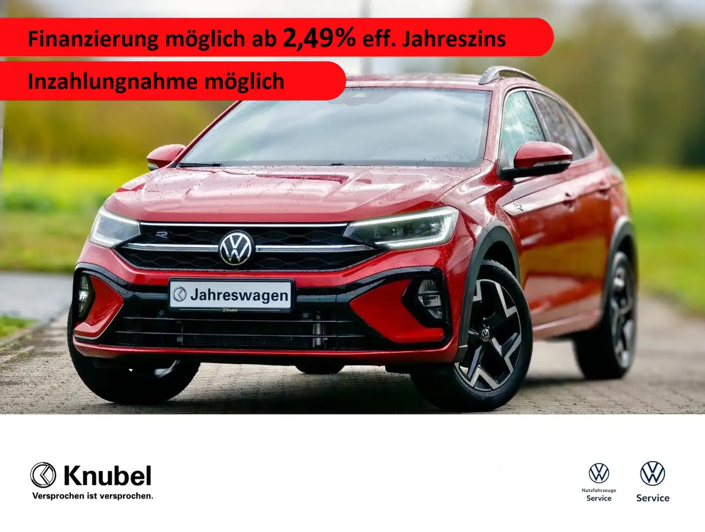 Volkswagen Taigo R-Line 1.5 TSI DSG AHK*MatrixLED*Nav*ACC*SHZ* Rot - 1