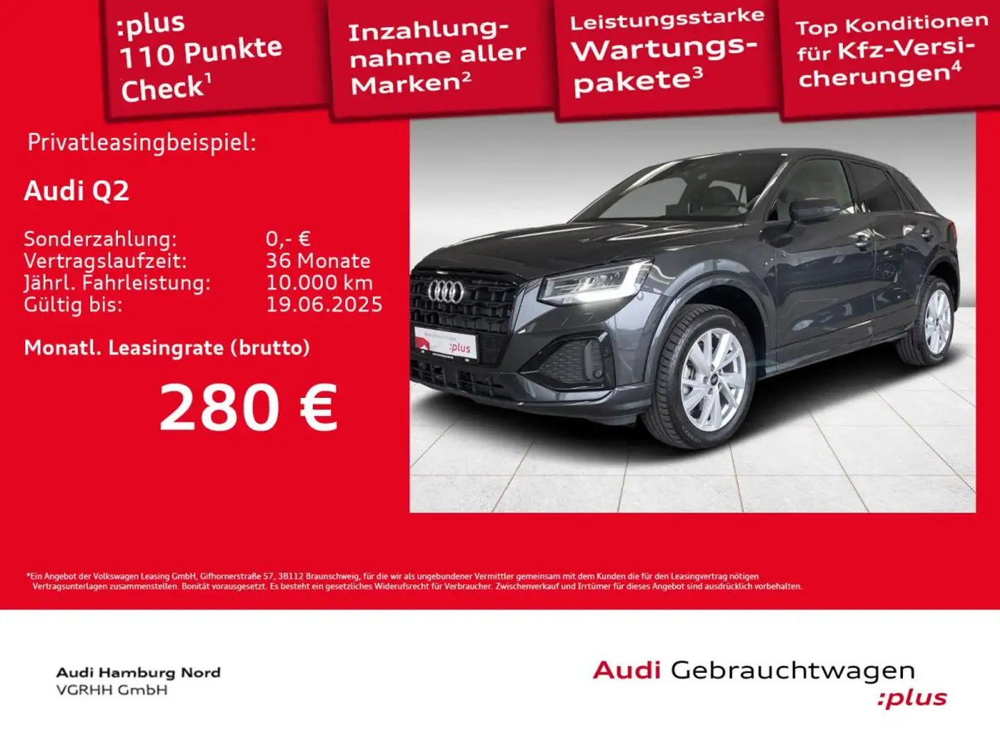 Audi Q2 35 TDI S tronic S line AHK Sound CarPlay ACC Grau - 1