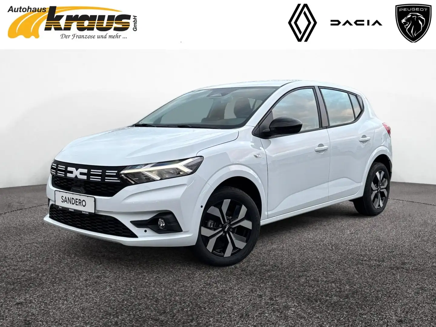 Dacia Sandero Journey+ Eco-G 100 WKR GESCHENKT* Blanc - 1
