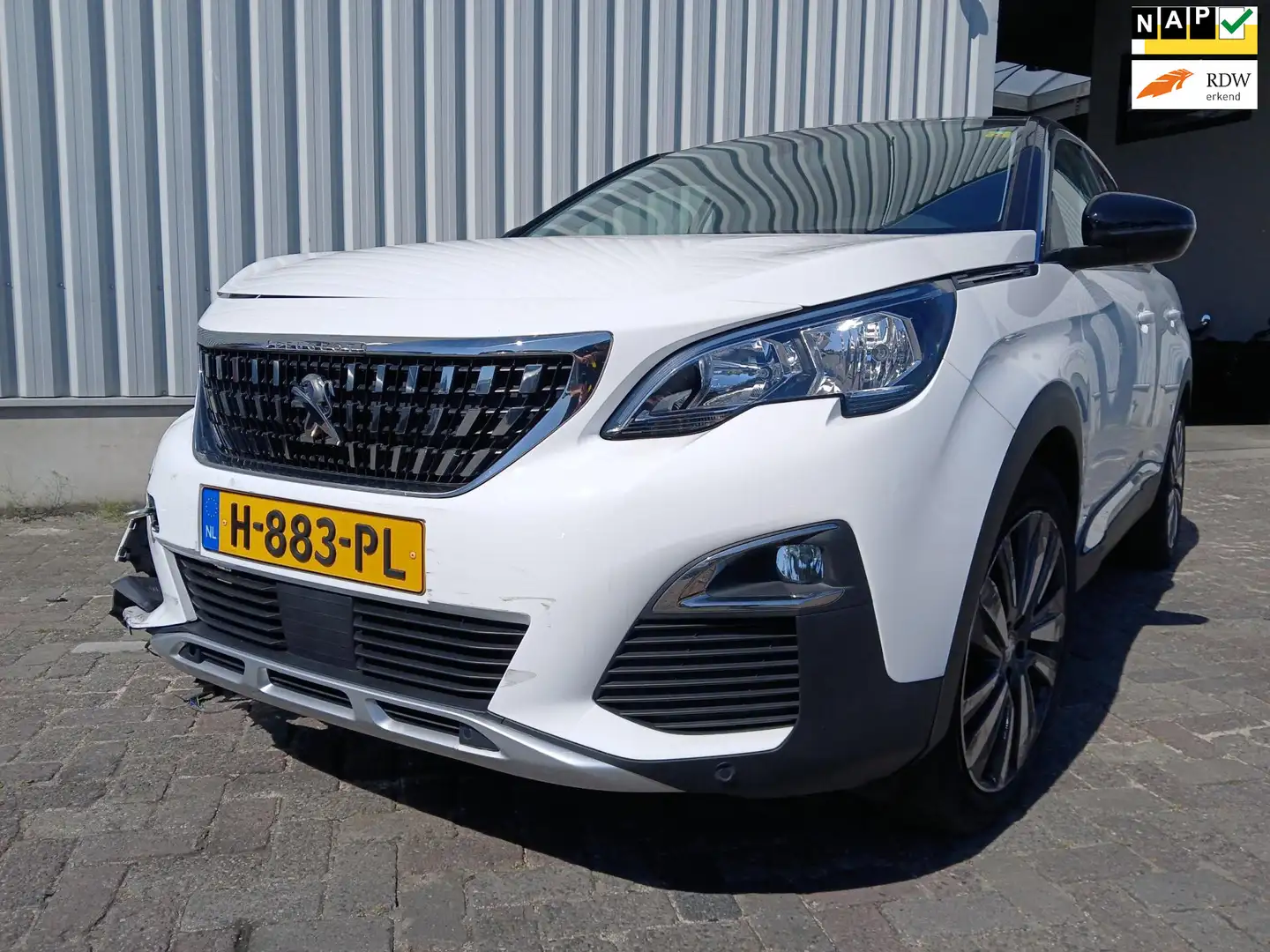 Peugeot 3008 1.2 PureTech Allure - Clima - Rechter Zijschade - Weiß - 1