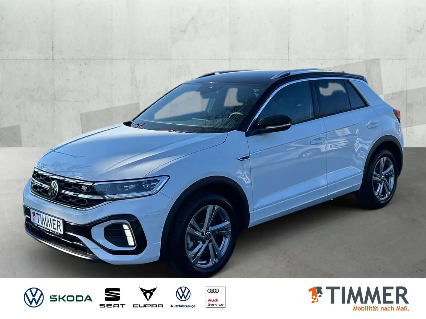 Volkswagen T-Roc 2.0 TDI DSG R-LINE *AHK *LED *ACC *RKAM *NAVI * Weiß - 1