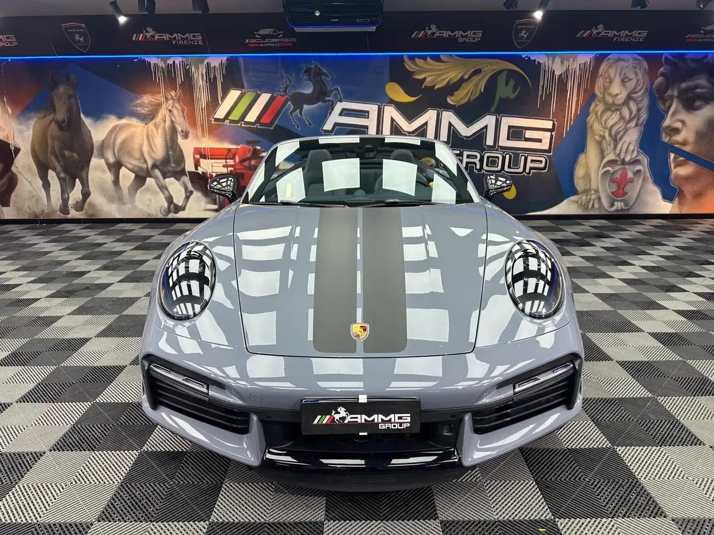 Porsche 911 Cabrio 3.7 Turbo S auto (911) Gris - 2