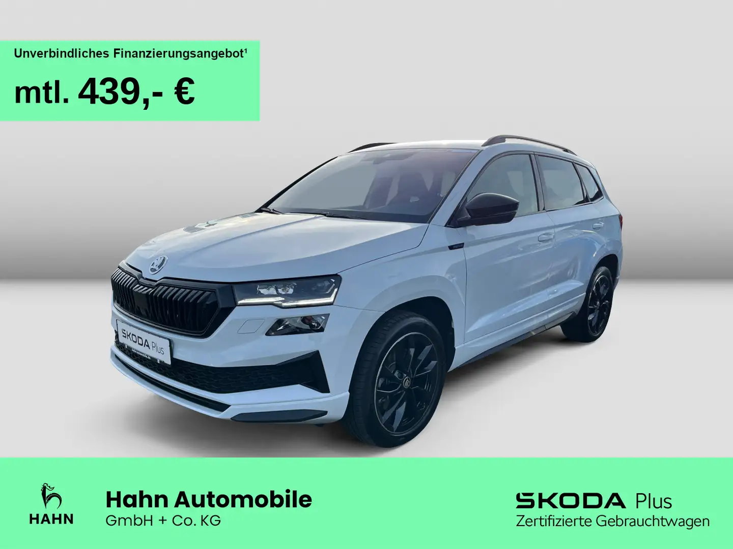 Skoda Karoq 1.5 TSI DSG Sportline AHK Navi Matrix CAM Weiß - 1