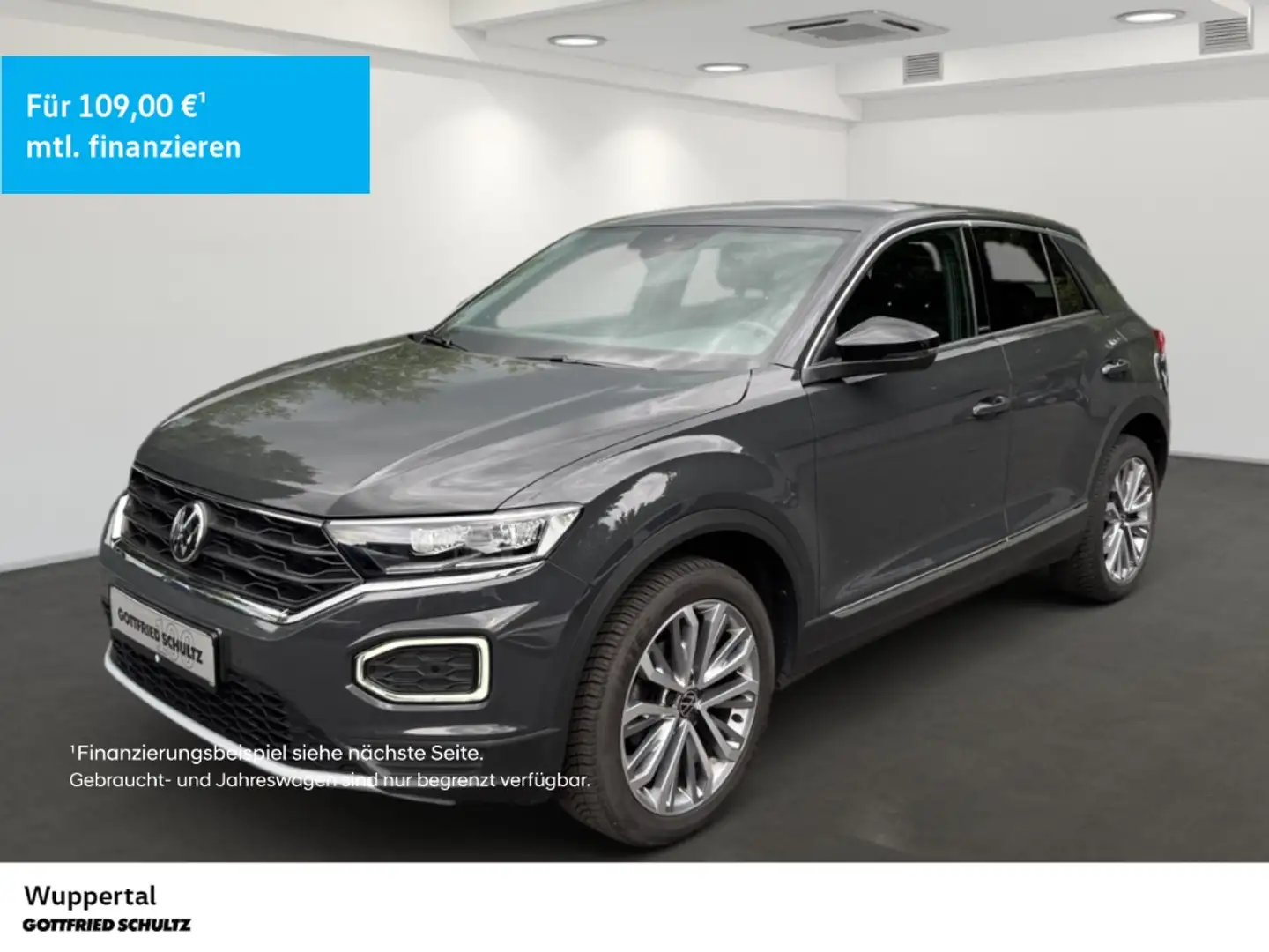 Volkswagen T-Roc 1.5 TSI DSG NAVI STHZG ACC KAM LED SHZ PDC LM Gris - 1