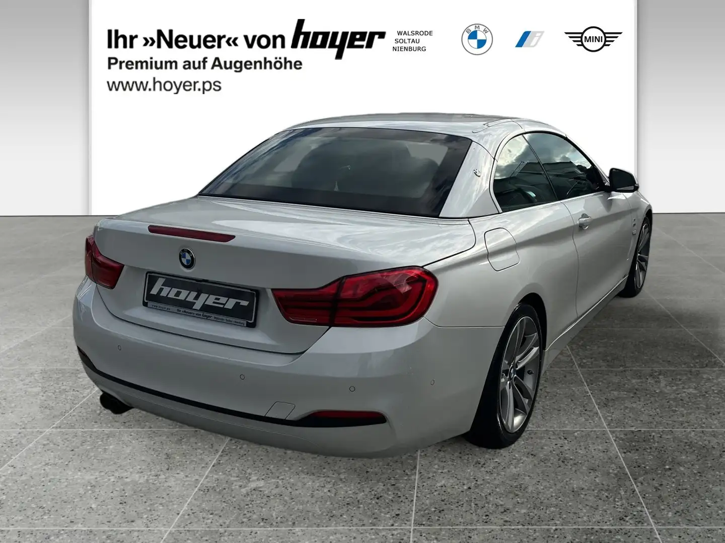 BMW 420 d Cabrio Sport Line Head-Up HK HiFi DAB LED Blanc - 2