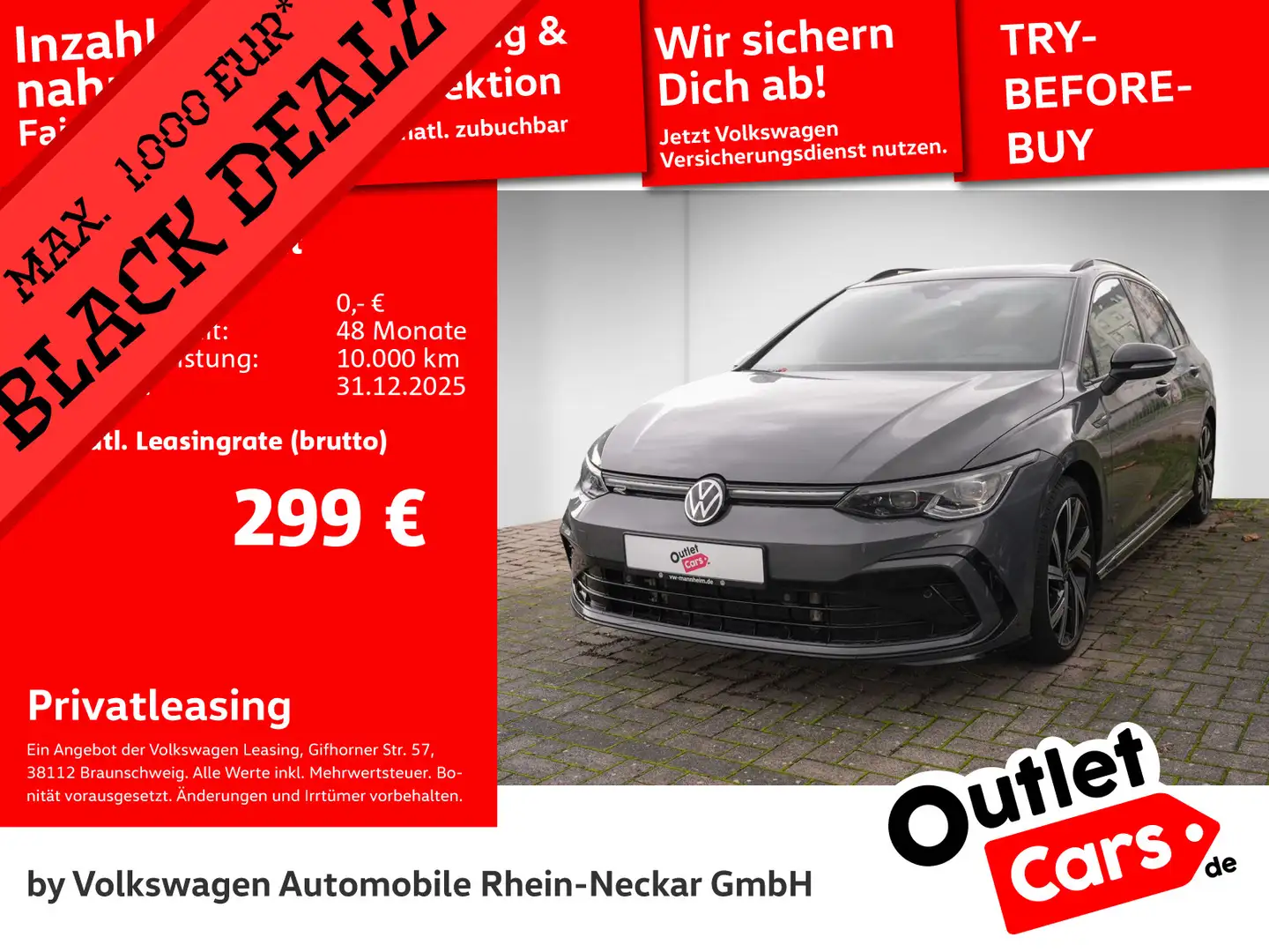 Volkswagen Golf Variant Golf VIII Variant 2.0 TSI R-Line DSG Navi Kamera Grau - 1