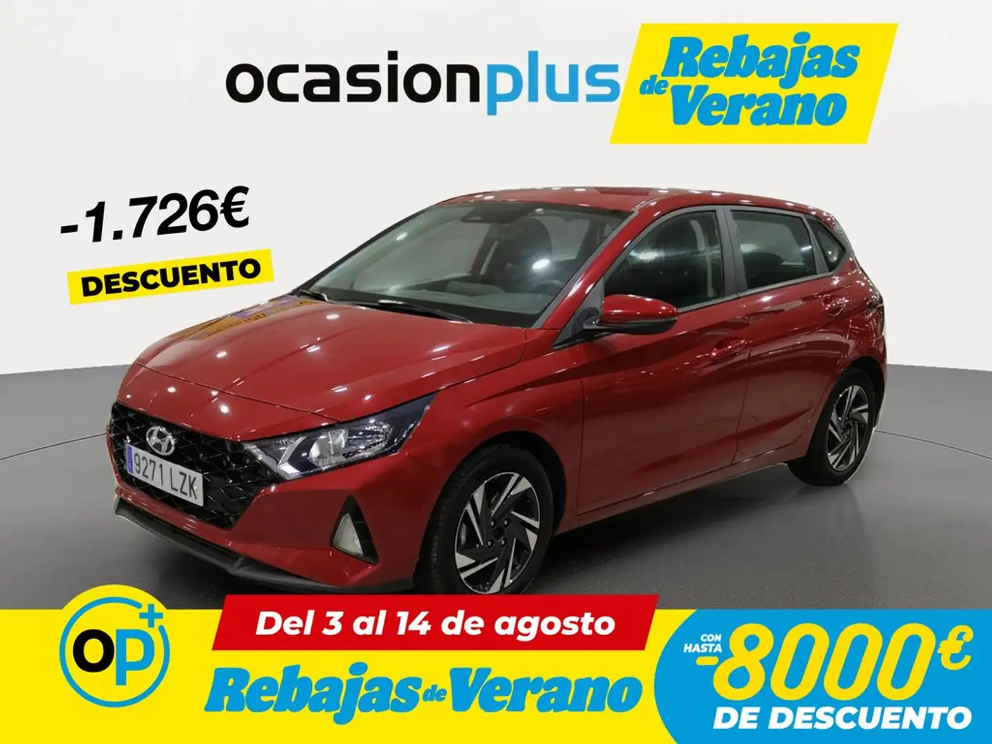 Hyundai i20 1.0 TGDI Klass 48V 100 Rojo - 1