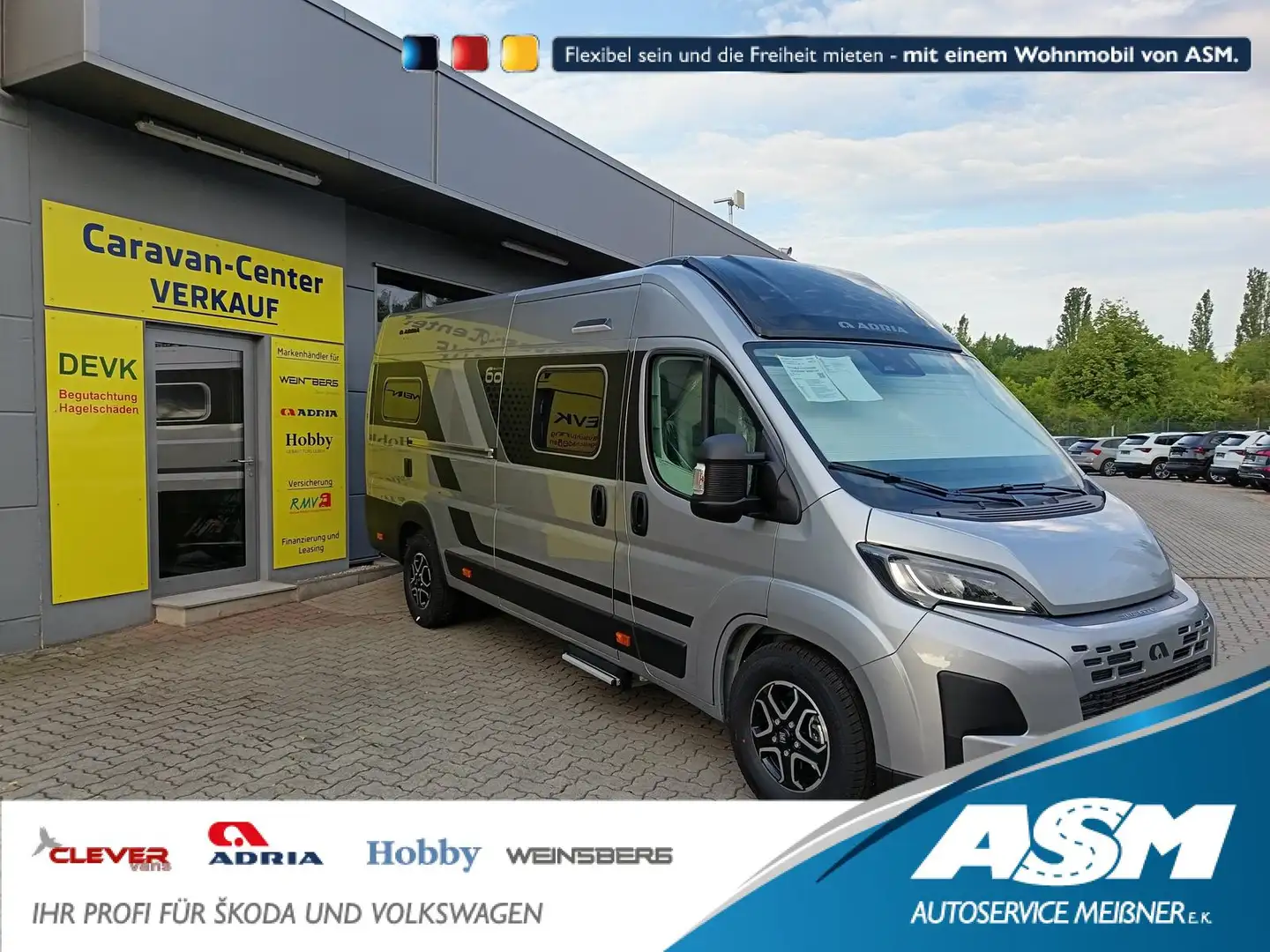 Adria Twin "60Y" 640 SLB*180 PS*4,25t MAXI*COMBI D 6E* Zilver - 1