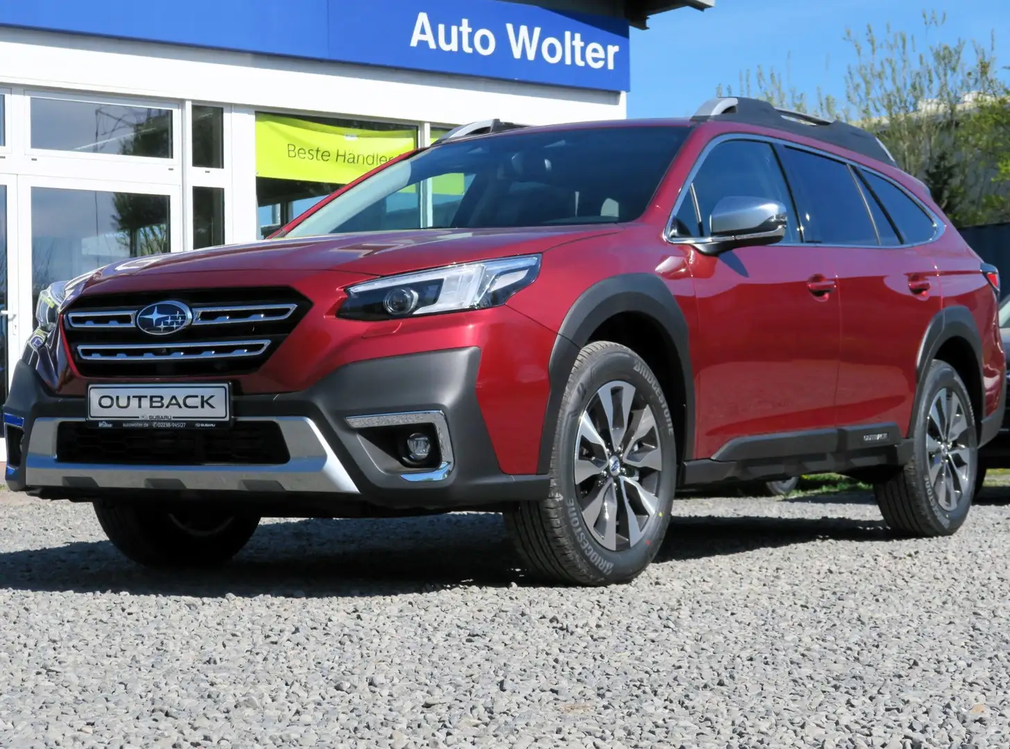 Subaru OUTBACK PLATINUM incl. NAVI Sw.LEDER el.GSD Červená - 2