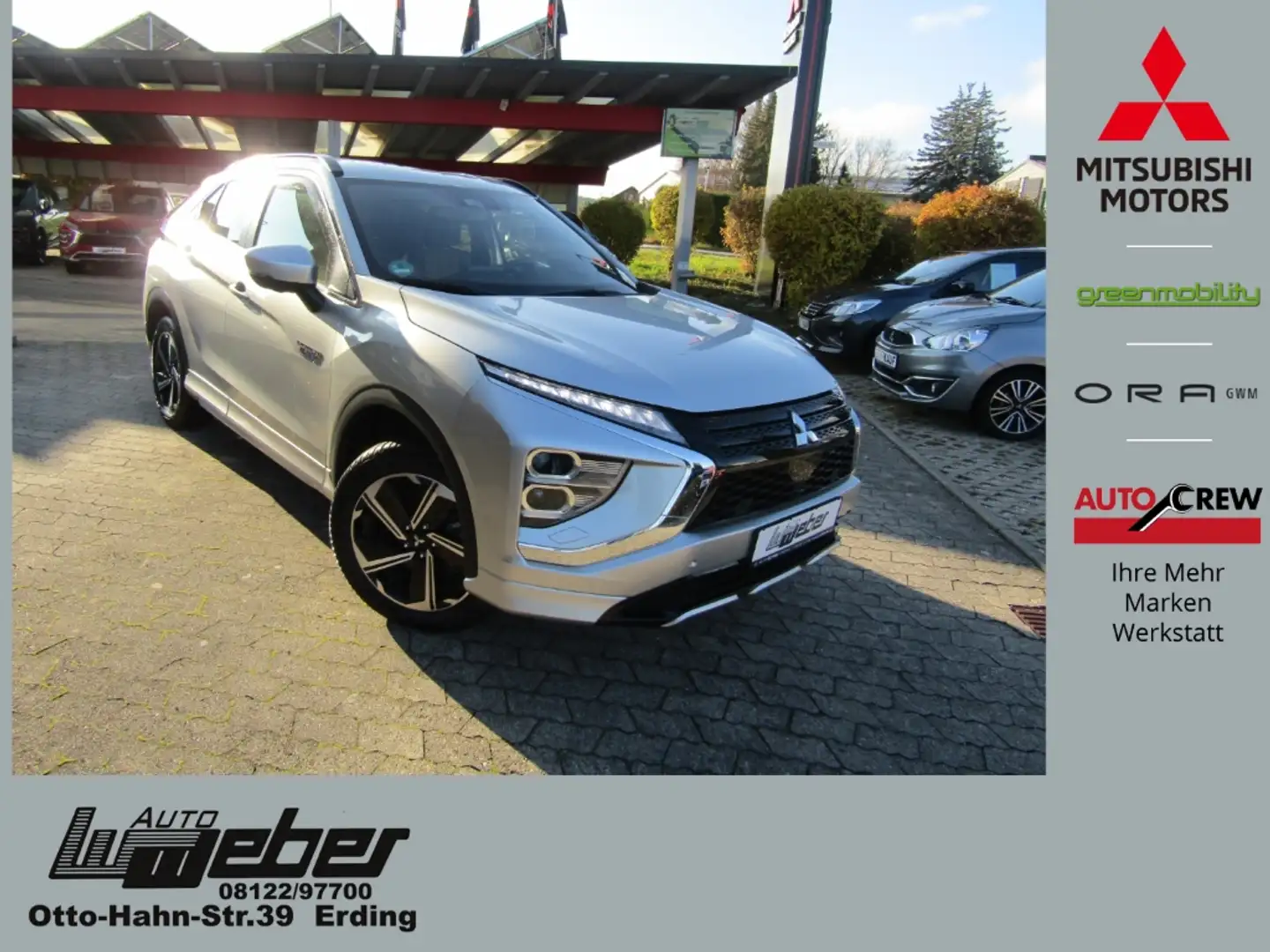 Mitsubishi Eclipse Cross 2.4 PHEV Plus Select 4WD NAVI LED ACC PDC RFK SHZ Silber - 1