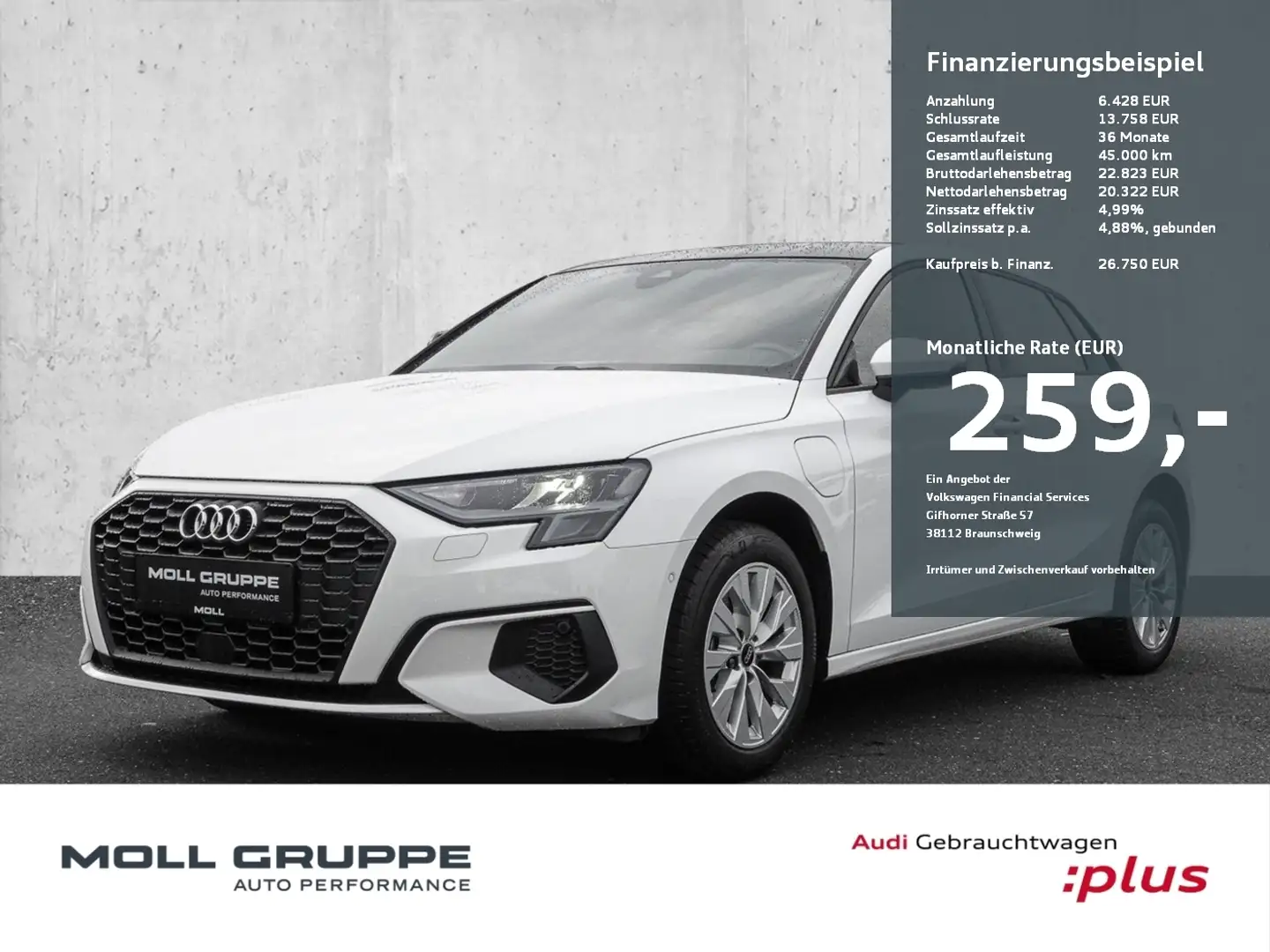 Audi A3 Sportback TFSI e S tronic 2xKLIMA AUT KAM Weiß - 1