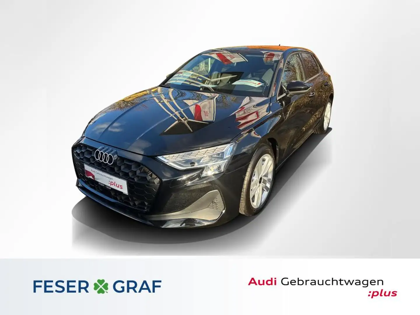 Audi A3 Sportb. 35 TFSI S tro. ACC+CARPLAY+LED+KLIMA Zwart - 1