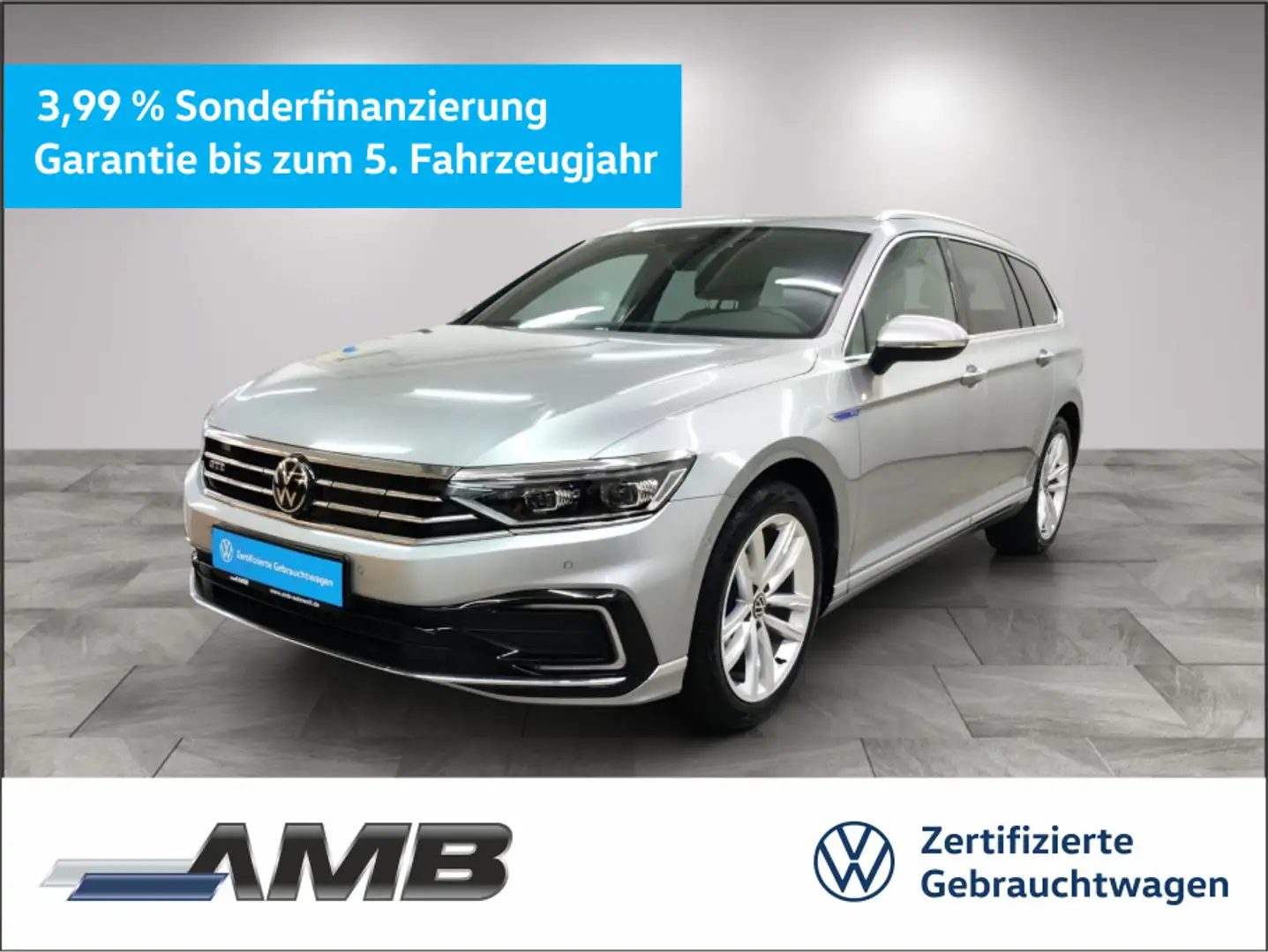 Volkswagen Passat Variant GTE AHK/Matrix/Standhzg/11.28Gara Silber - 1