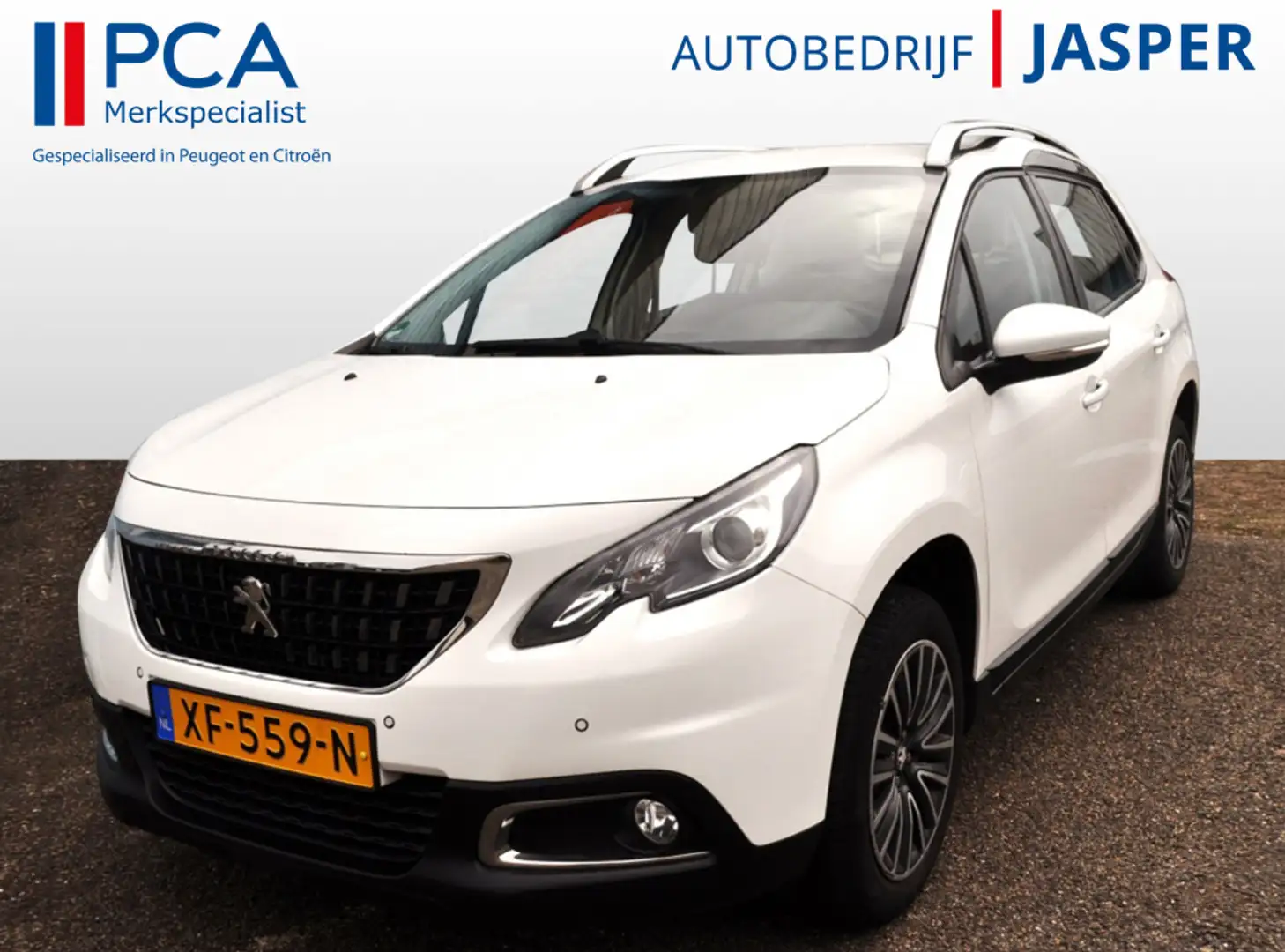 Peugeot 2008 1.2 Active Autom 110Pk pdc v+a clima Blanc - 1