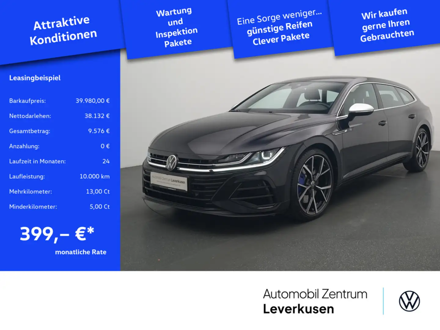 Volkswagen Arteon Shooting Brake R NAVI LEDER AHK MATRIX Schwarz - 1