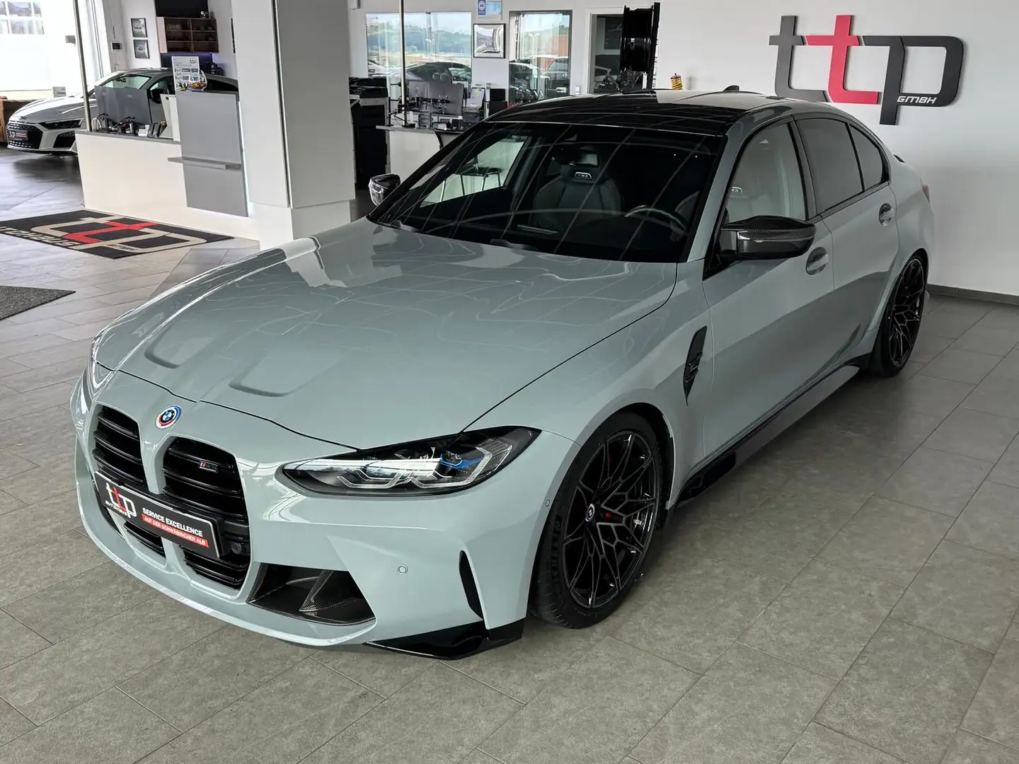 BMW M3 Lim. M3 Competition Carbon Ext. Harman-Kardon Gris - 2