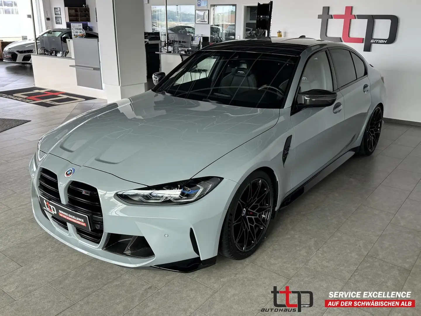 BMW M3 Lim. M3 Competition Carbon Ext. Harman-Kardon Gris - 1